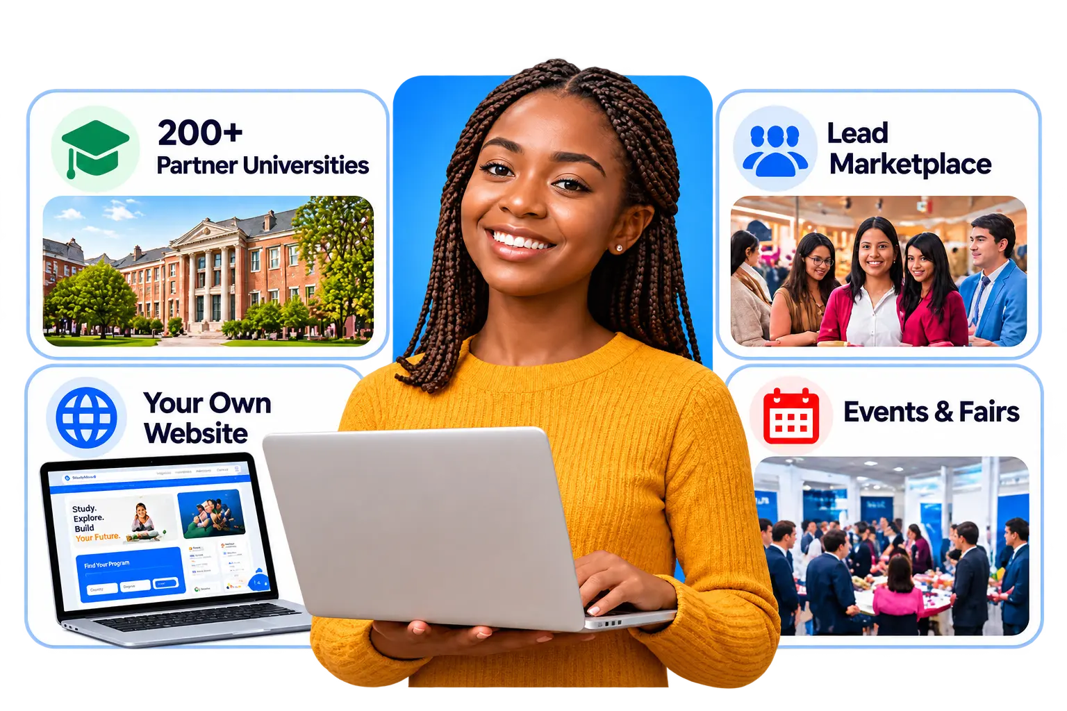 Why join Findadmission Affiliate — partners, website, leads and events